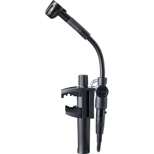 AKG 3064X00020 C518 ML Professional Miniature Clamp-On Condenser Microphone with Mini XLR to Mini XLR Cable and A400 Adapter Plate