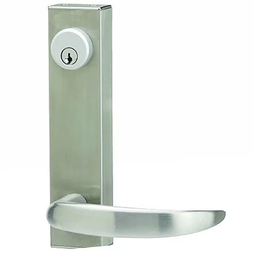 Adams Rite 3080-01-0-96-00-32D 3080 Series Entry Trim with Standard Curved Lever, No Handling, without Hole, CVR, Fail Secure, Bright Stainless