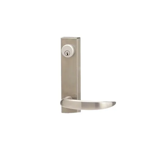 Adams Rite 3080-02-0-36-00M32 3080 Series Fail-Secure Standard Entry Trim with Curve Lever Handle, Bright Stainless