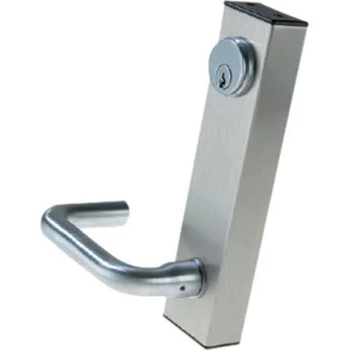 Adams Rite 3080E01-0-33-30-10B 3080 Series Electrified Entry Trim with Standard Curved Lever, No Handling, with Hole, Mortise, 12VDC, Fail Secure, Dark Bronze