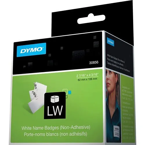 DYMO 30856 Non-Adhesive Labelwriter Name Badge Labels