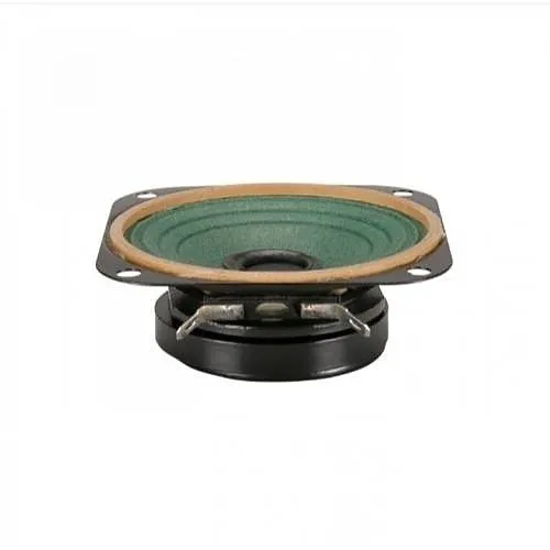Quam 30C25Z45OT 3" O.D. Square Frame Loudspeaker with 2.35 oz. Magnet, 45 Ohm Impedance and Moisture Resistant Cone