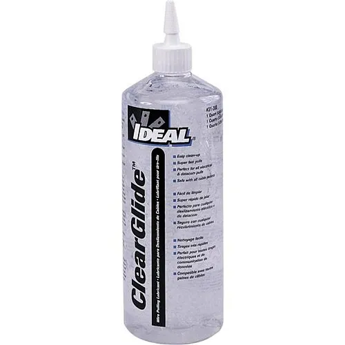 IDEAL 31-388 Clearglide 1-Quart Squeeze Bottle, Wire Pulling Lubricant