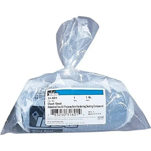 IDEAL 31-601 Duct Seal Compound, 1lb, Dark Gray