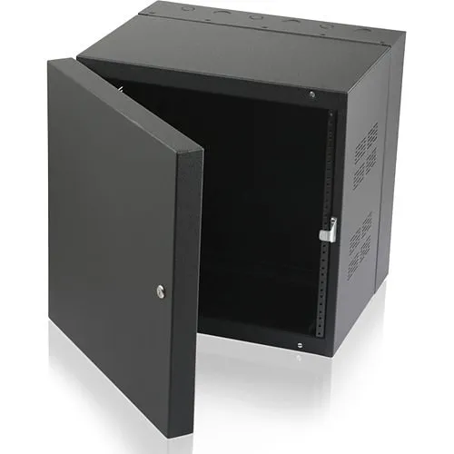 AtlasIED 310-15 9" Wide Opening Stand-Alone Wall Cabinet with Adjustable Rails, 15" D Center Section, 10 RU