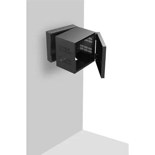 AtlasIED 310-15 9" Wide Opening Stand-Alone Wall Cabinet with Adjustable Rails, 15" D Center Section, 10 RU