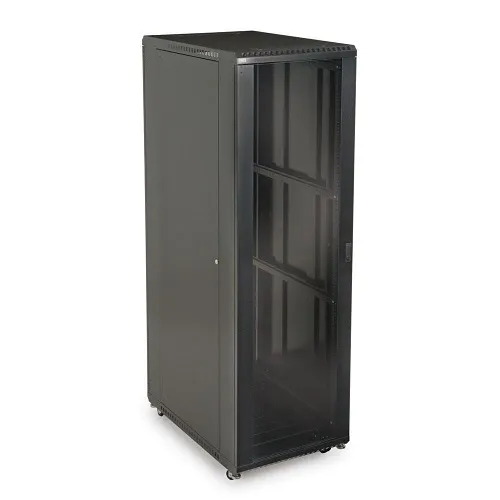 Kendall Howard 3100-3-001-42 42U LINIER Server Cabinet, Glass / Vented Doors, 36" Depth