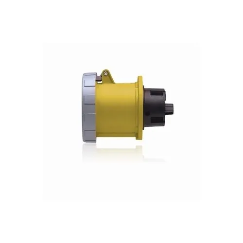 Leviton 3100R4W REC Watertight Pin and Sleeve Receptacle, 2-Pole, 3-Wire, 100A, 125V