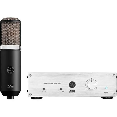 AKG P820 Tube High Performance Dual-Capsule Tube Condenser Microphone, Black