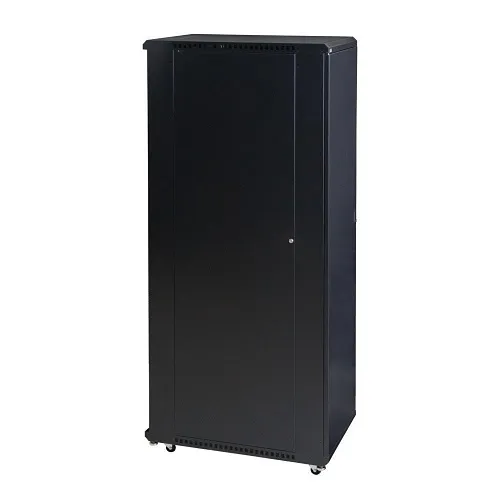 Kendall Howard 3106-3-001-42 LINIER Server Cabinet, Solid / Vented Doors, 36" Depth, 42U, CRS, Black
