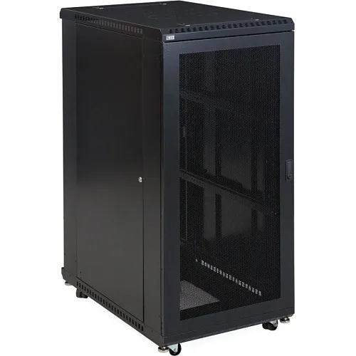 Kendall Howard 3107-3-001-27 3107 Series 27U LINIER Server Cabinet, Vented Doors, 36" Depth, Black