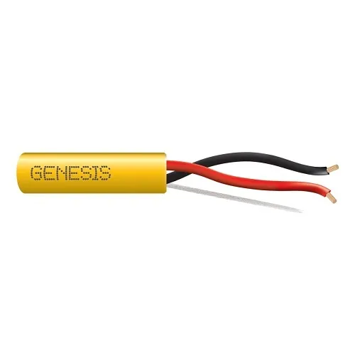 Genesis 31141102 18/2 Stranded Unshielded Cable, Plenum, CMP, FT6, 1000' (304.8 m) Pull Box, Yellow