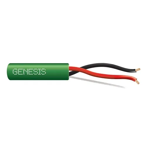 Genesis 31142105 18/2 Stranded Unshielded Cable, Plenum, CMP, FT6, 1000' (304.8 m) Reel-in-a-Box, Green