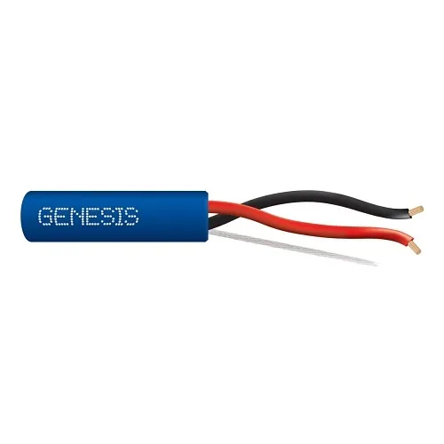 Genesis 31142106 18/2 Stranded Unshielded Cable, Plenum, CMP, FT6, 1000' (304.8 m) Reel-in-a-Box, Blue