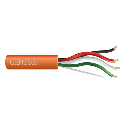 Genesis 31151103 18/4 Stranded Unshielded Cable, Plenum, CMP, FT6, 1000' (304.8 m) Pull Box, Orange