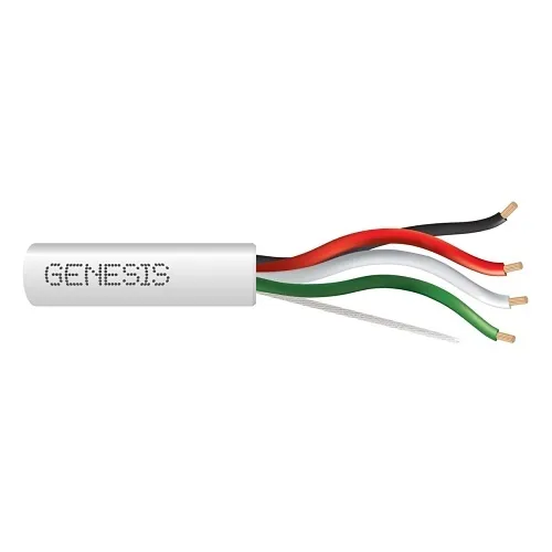 Genesis 31151112 18/4 Stranded Unshielded Cable, Plenum, CMP, FT6, 1000' (304.8 m) Pull Box, Natural