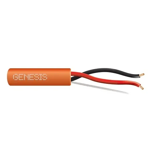 Genesis 31211103 16/2 Stranded Unshielded Cable, Plenum, CMP, FT6, 1000' (304.8 m) Pull Box, Orange