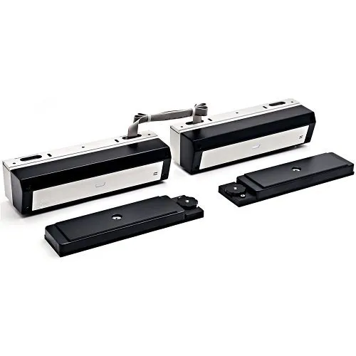 DynaLock 3121C2-G2 Double Delay Egress Lock Pair Outswing Tandem Unit to Accommodate Center Mullion, Satin Aluminum