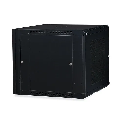 Kendall Howard 3132-3-001-12 12U Wall Mount Rack Cabinet with Locking Front Door Black