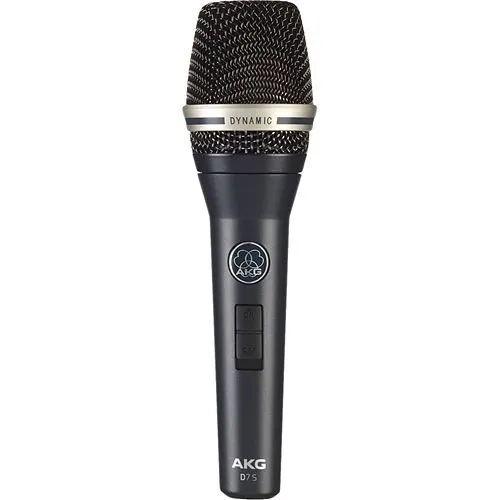 AKG D7 Reference Handheld Dynamic Vocal Microphone with On/Off Switch, Black
