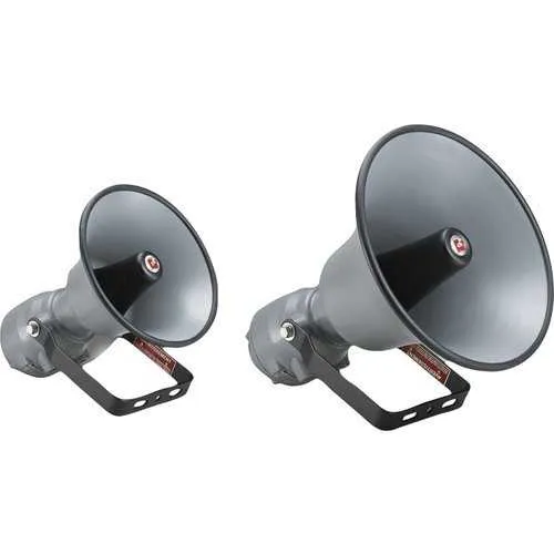 Federal Signal 314X-024 314X Series, SelecTone Indoor/Outdoor Speaker, 24VDC, Explosion-Proof, Gray