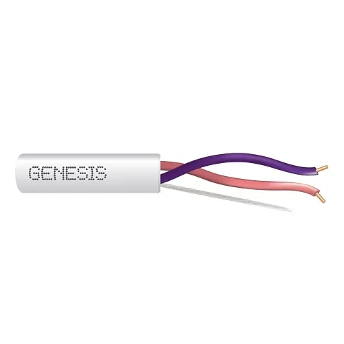 Genesis 31521001 16/2 Solid Plenum LED Dimming Cable, Plenum, CMP, FT6, 1000' (304.8 m) Reel, White