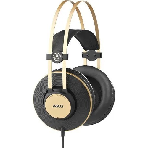 AKG 3169H00030 K92 Pro Studio Headphones with 40Mm Drivers and Closed, Back Design