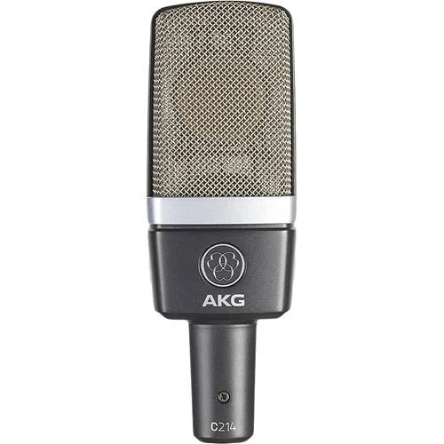 AKG C214 Professional Large-Diaphragm Condenser Microphone, Black