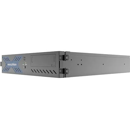 Exacq 3208-24T-R2A exacqVision A-Series 96-Channel Hybrid Video Recorder, Eight IP Cameras Licenses (64 Max) and 32 Analog, 2U, 24TB HDD