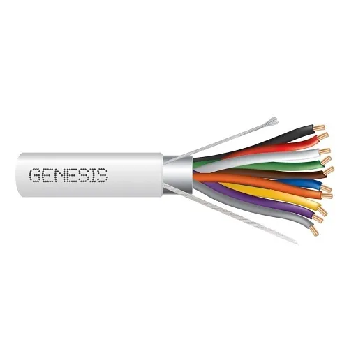 Genesis 32081012 22/10 Stranded Shielded Cable, Plenum, CMP, FT6, 1000' (304.8 m) Reel, Natural