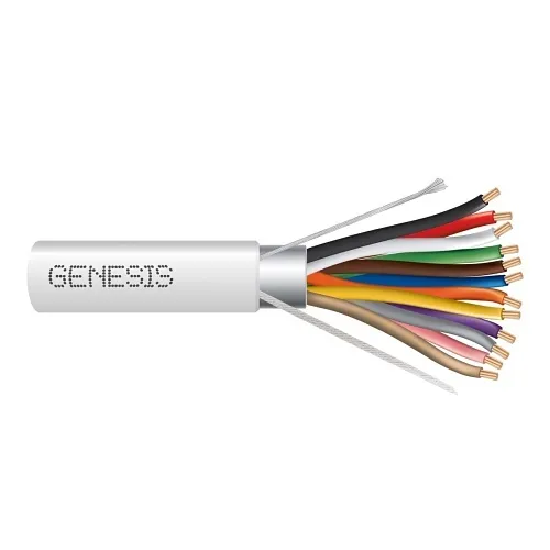 Genesis 32091012 22/12 Stranded Shielded Cable, Plenum, CMP, FT6, 1000' (304.8 m) Reel, Natural