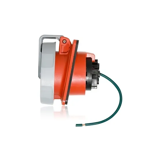 Leviton 320R7WLEV Pin and Sleeve Receptacle, 20A, Red