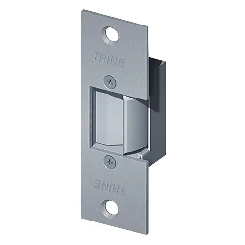 Trine 3234W-24DC-26D 3000 Series Electric Strike, 24VDC, Fail Secure, 3-3/4" x 1-1/4" Faceplate, Satin Chrome