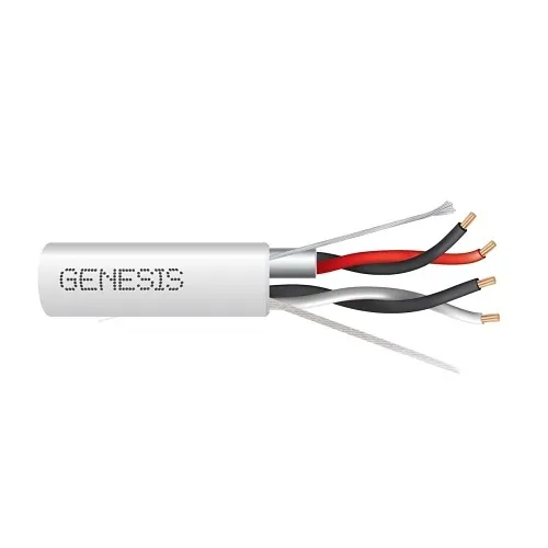 Genesis 32705512 22/2-Pair Stranded 1-Pair Shielded Cable, Plenum, CMP, FT6, 500' (152.4 m) Pull Box, Natural