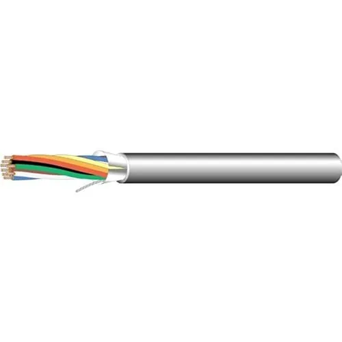 West Penn 3271GY1000 Stranded Shielded Cable, 22/8, PVC Jacket