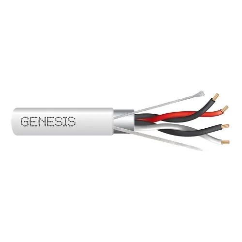 Genesis 32811112 22/2-Pair Stranded Shielded Cable, Plenum, CMP, FT6, 1000' (304.8 m) Pull Box, Natural