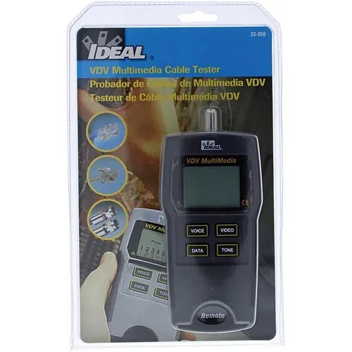 IDEAL 33-856 VDV Multimedia Voice, Data, Video Wiremapper and Tester