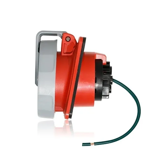 Leviton 330R7WLEV Pin and Sleeve Receptacle, 30A, Red