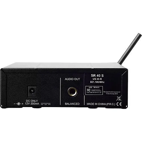 AKG WMS40 Mini Single Vocal Set Wireless Microphone System, Band A (3347X00110)