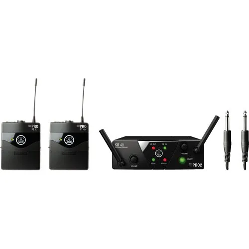 AKG WMS40 Mini Dual Instrumental Wireless Microphone Set, Band USD25-A-C
