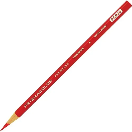 Prismacolor 3354 Premier Soft Core Colored Pencil, 926 Carmine Red
