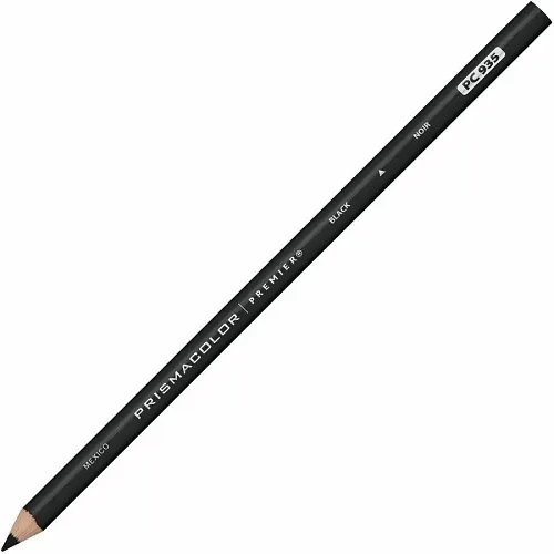 Prismacolor 3363 Premier Soft Core Colored Pencil, 935 Black