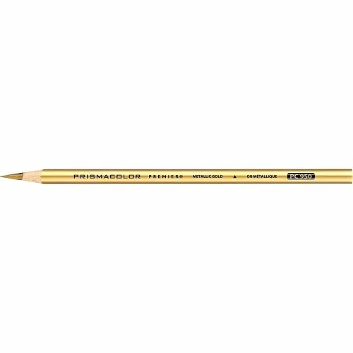 Prismacolor 3376 Premier Soft Core Colored Pencil, 950 Metallic Gold