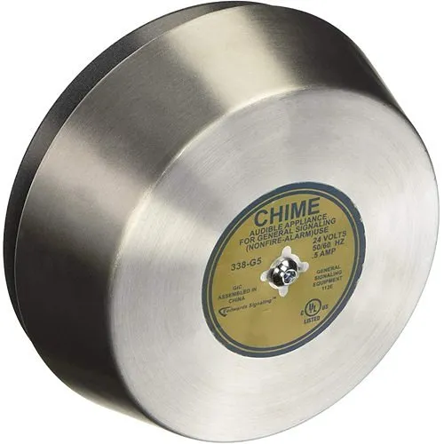 Edwards Signaling 338-G5 Single Stroke Chime, 24V AC, 0.5A