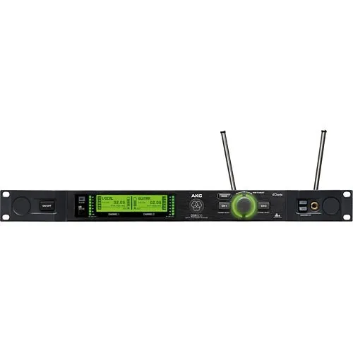 AKG DSR800 Channel Digital Wireless Receiver 100VAC to 240VAC, 50 Hz to 60 Hz, 0.4A, Black