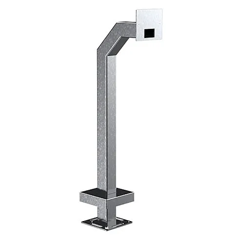 Pedestal Pro 33PE1-2NIP-03-304 Access Control Mounting Post, 42" Stainless Steel Goose Pedestal Fits 2N IP Touch 2.0