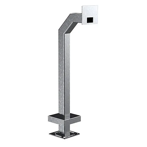 Pedestal Pro 33PE1-2NIP-03-CRS Access Control Mounting Post, 42" Steel Gooseneck Pedestal Compatible with 2N IP Verso 2.0
