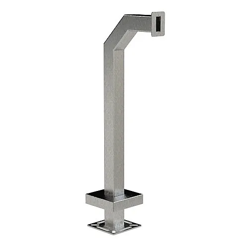 Pedestal Pro 33PE1-PPRO-02-304 Access Control Mounting Post, 42" Stainless Steel Pedestal for Goose Neck Applications