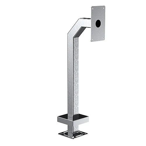 Pedestal Pro 33PE1-ZENI-02-304 Access Control Mounting Post, 42" Stainless Steel