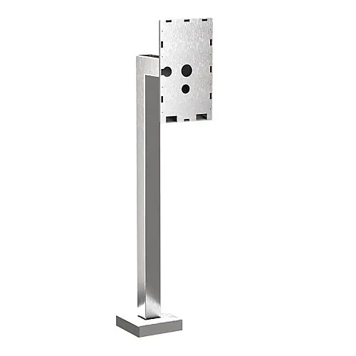 Pedestal Pro 33PED-MVI-002-304 Access Control Mounting Post, 45", 304 Stainless Steel with 12" Neck and MVI KeyCom Lite System